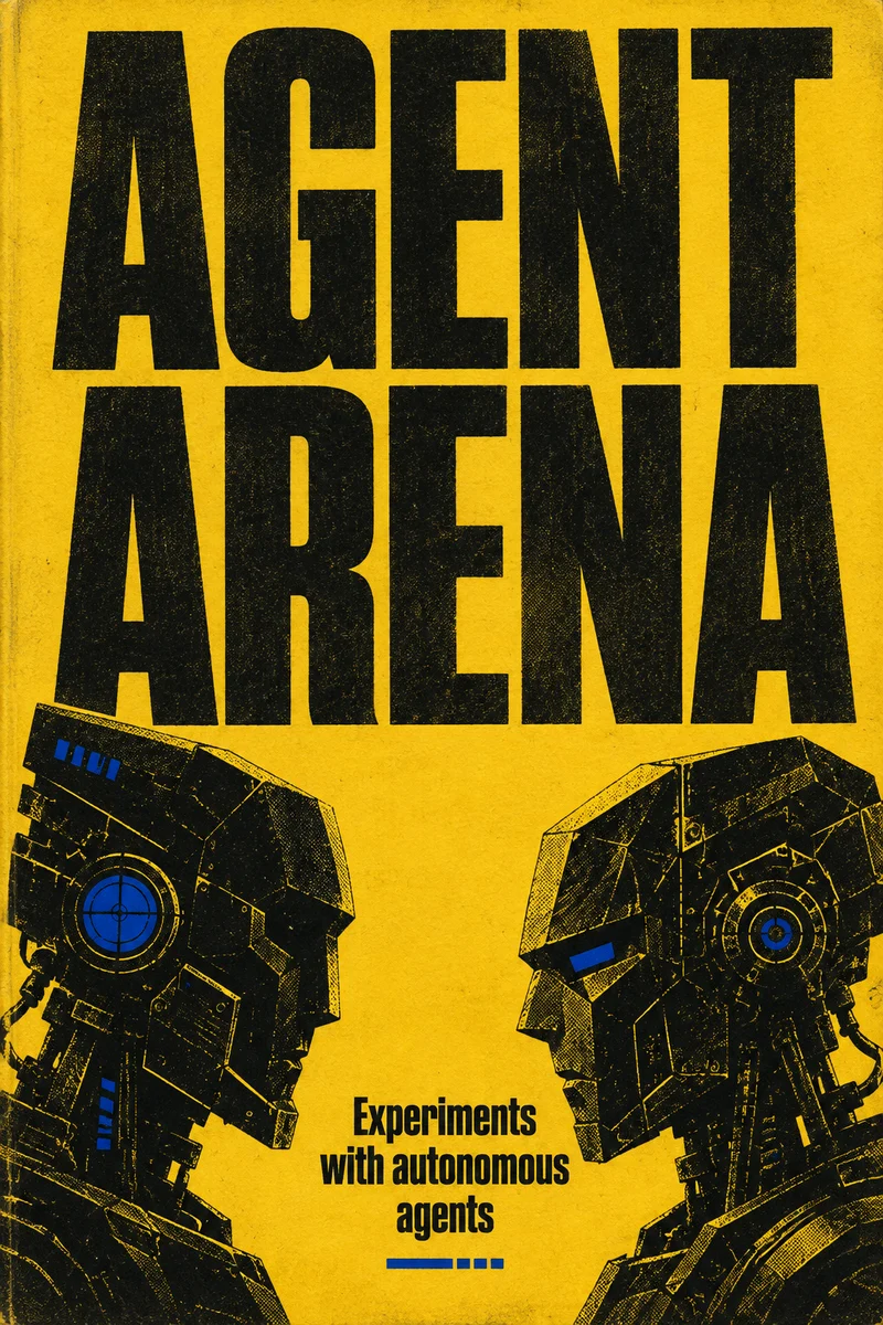 Agent Arena — illustrated independent zine cover