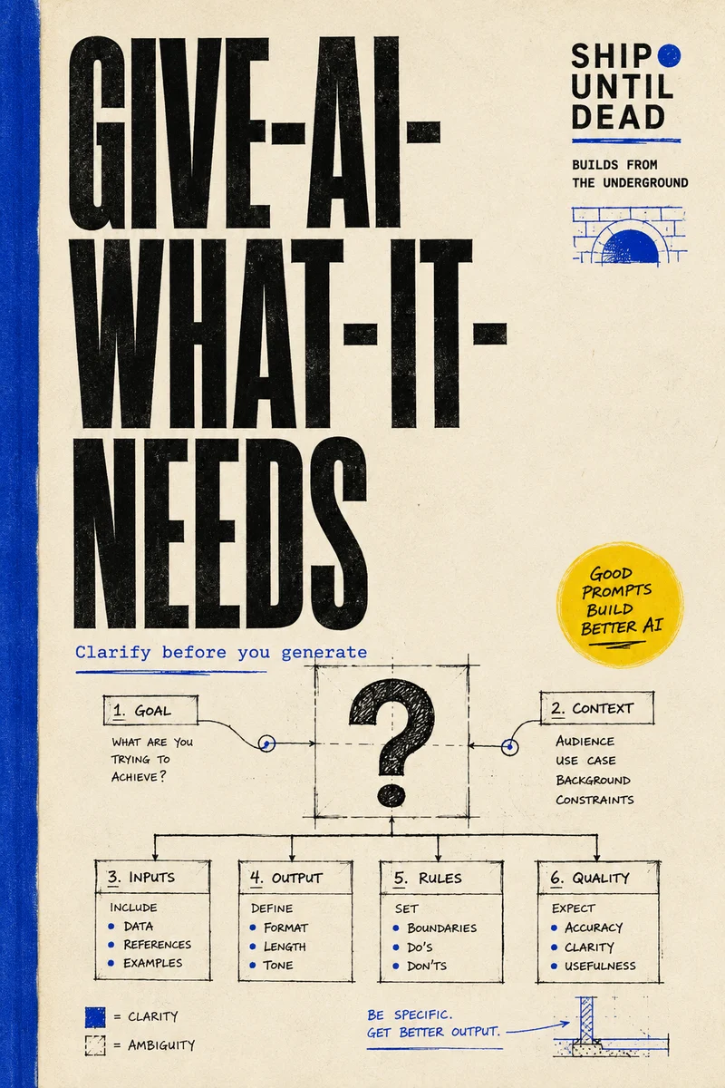 Give-AI-what-it-needs — illustrated independent zine cover